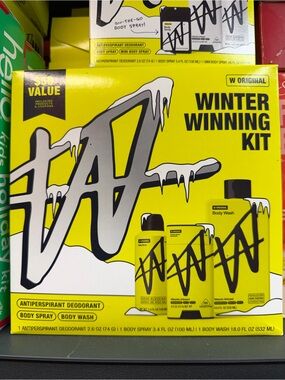 Winter Winning Kit - Yellow Men’s Grooming Cleanser Set